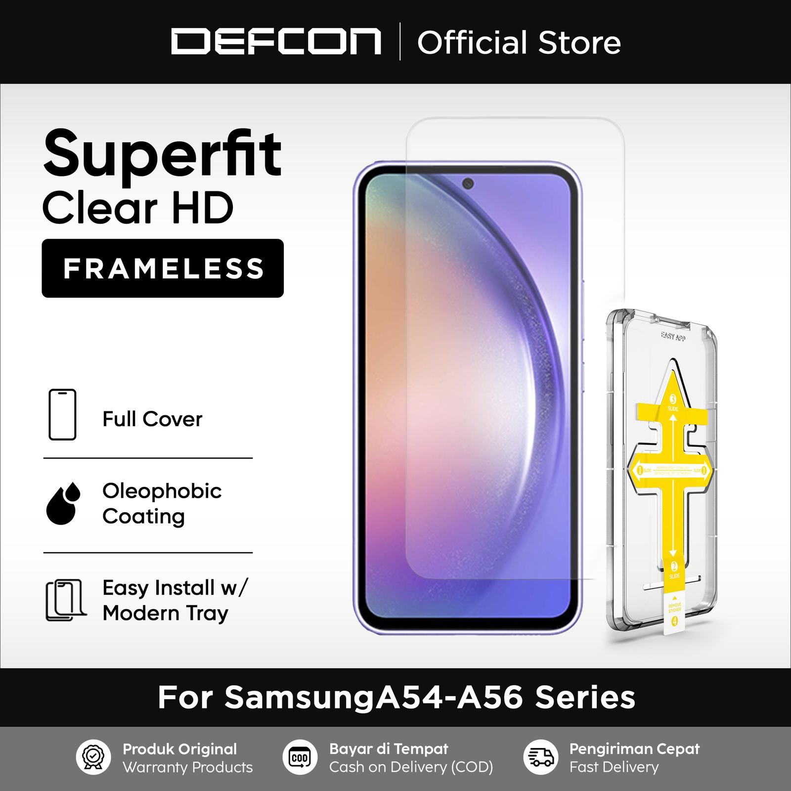 SUPERFIT FRAMELESS CLEAR HD SAMSUNG A SERIES TEMPERED GLASS