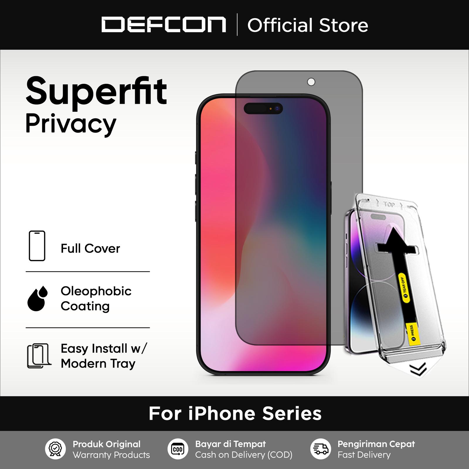 SUPERFIT PRIVACY IPHONE TEMPERED GLASS